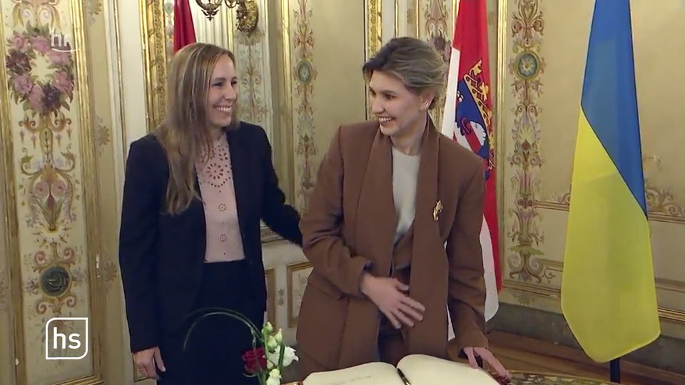 Ukrainische First Lady Selenska im hessischen Landtag